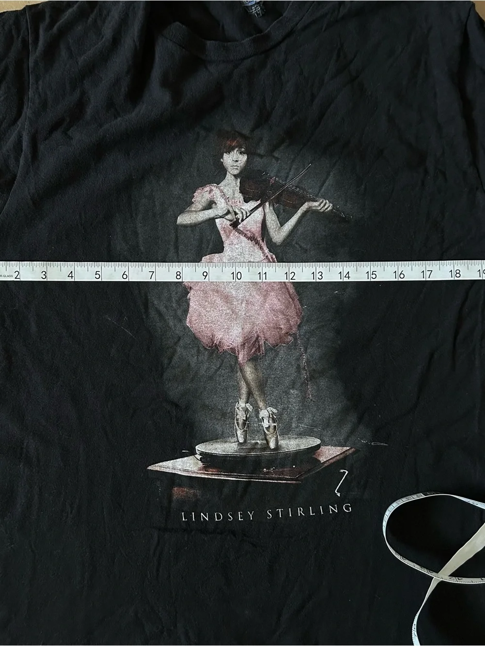Lindsey Stirling Shatter Me 2014 Tour T-shirt Black Large Double Sided Graphic